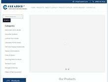 Tablet Screenshot of cleatech.com